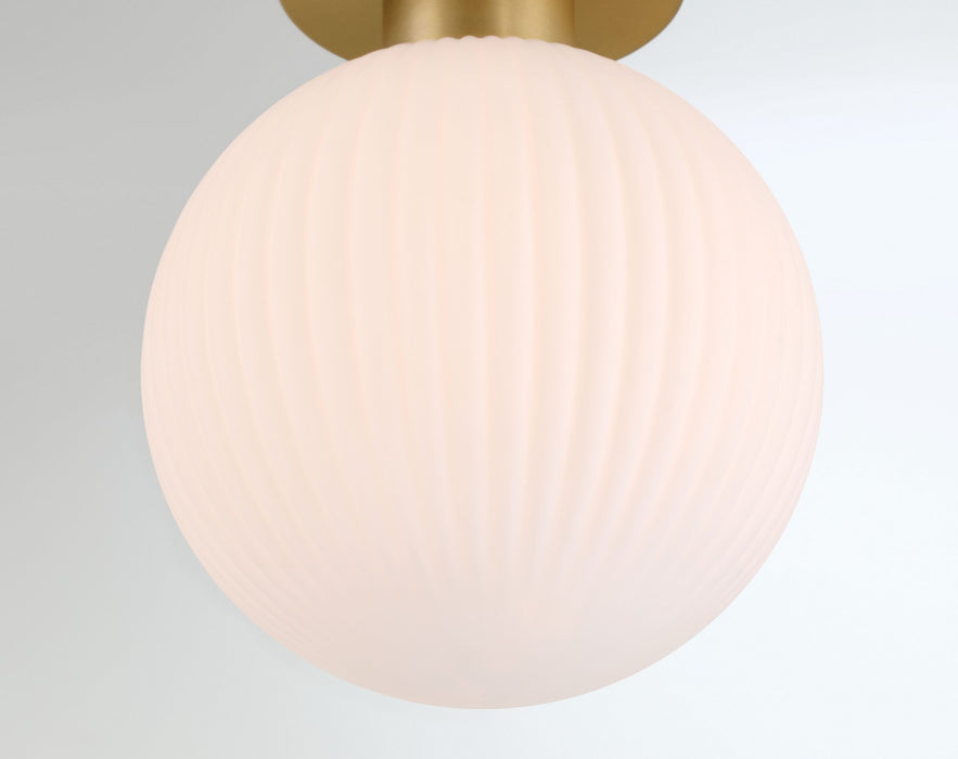 Minka-Lavery 2995-732 One Light Flush Mount, Legacy Brass