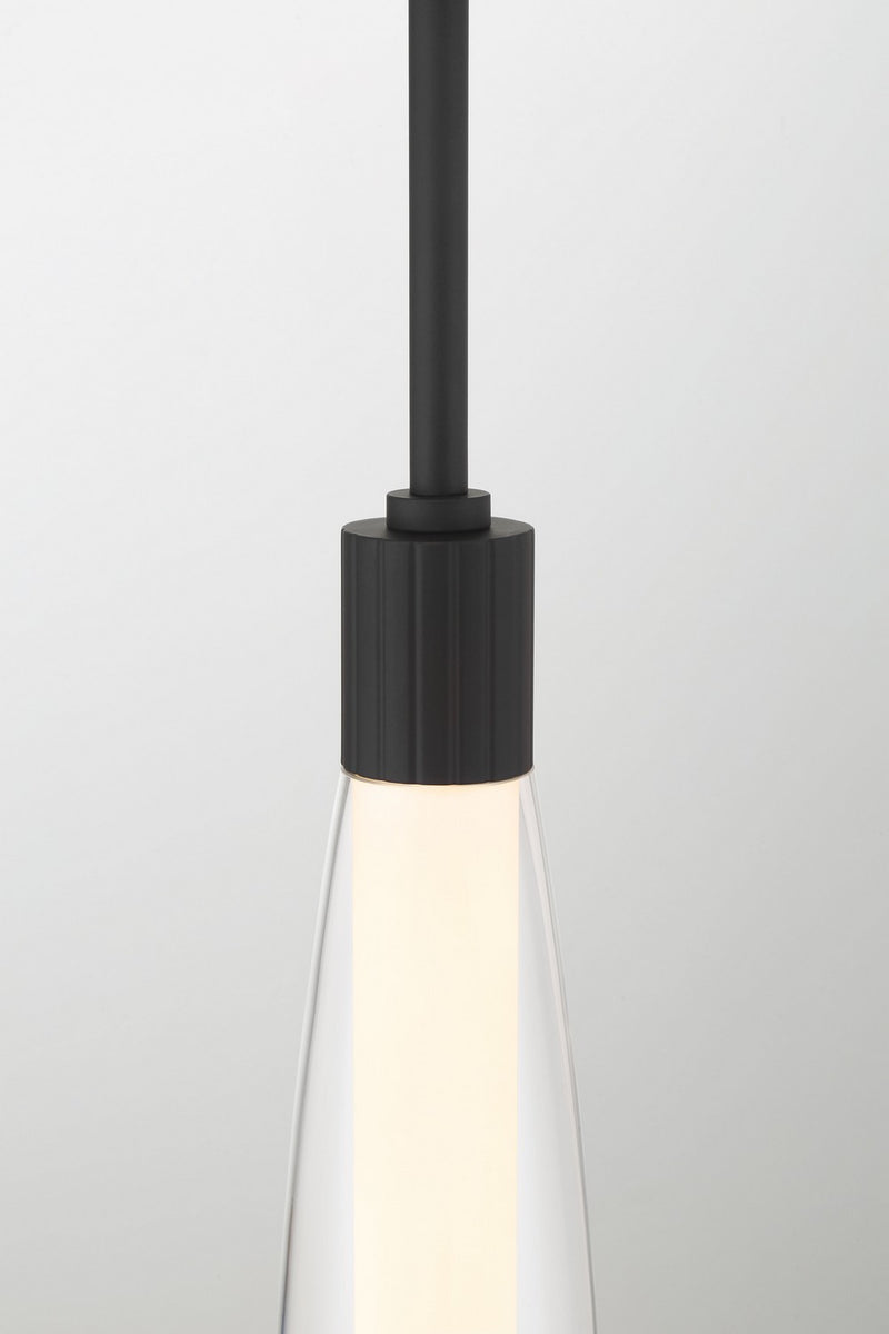 Minka-Lavery 3114-899-L LED Pendant, Dark Matte Black