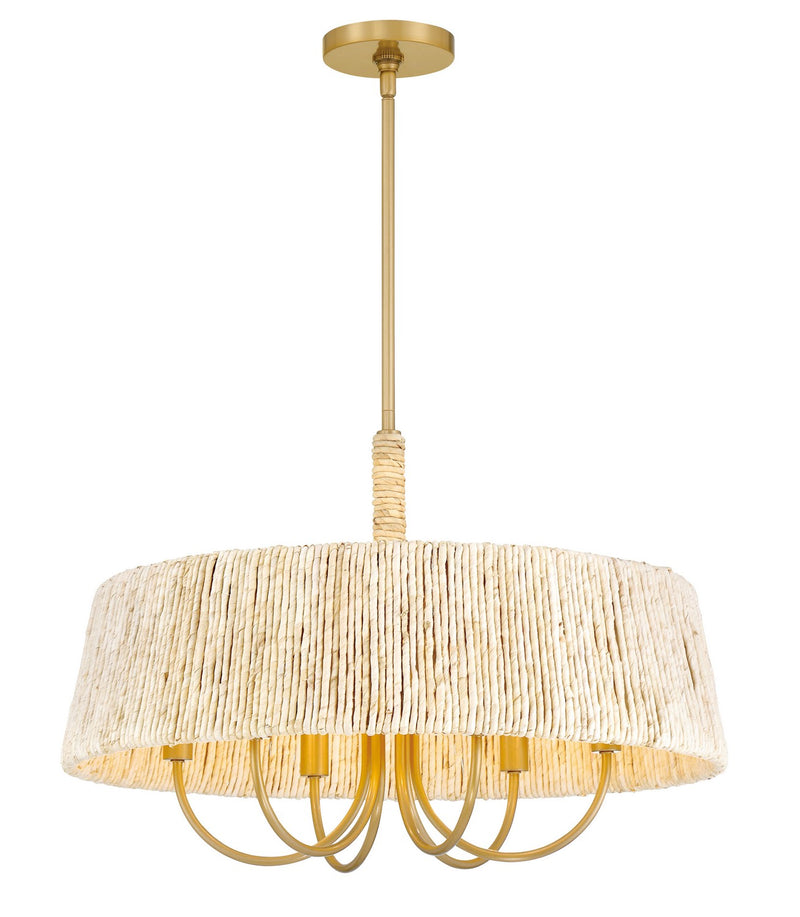 Minka-Lavery 3605-732 Six Light Pendant, Legacy Brass