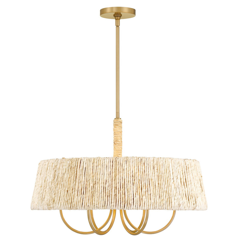 Minka-Lavery 3605-732 Six Light Pendant, Legacy Brass