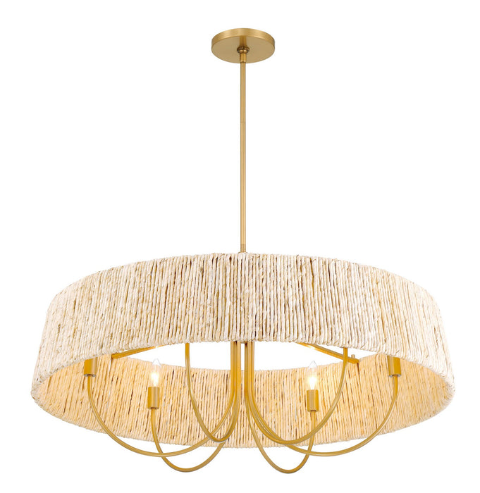 Minka-Lavery 3606-732 Six Light Pendant, Legacy Brass