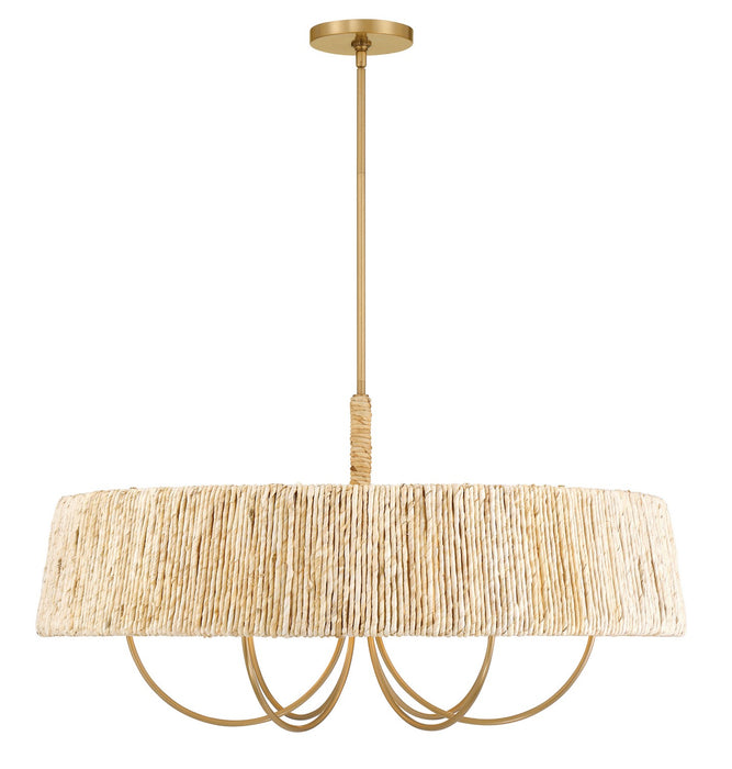 Minka-Lavery 3606-732 Six Light Pendant, Legacy Brass