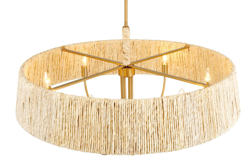 Minka-Lavery 3606-732 Six Light Pendant, Legacy Brass