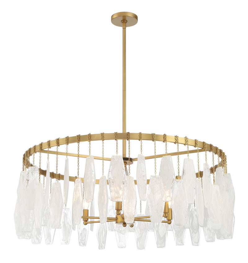 Minka-Lavery 3626-732 Six Light Pendant, Legacy Brass