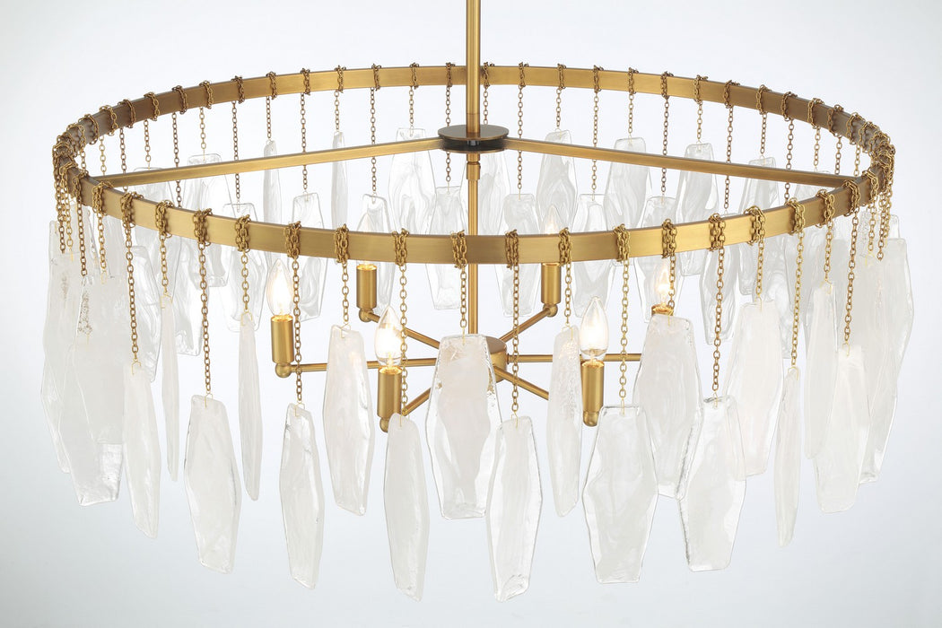 Minka-Lavery 3626-732 Six Light Pendant, Legacy Brass