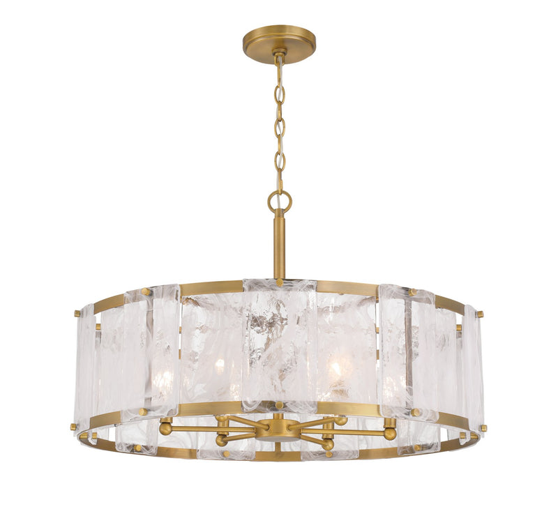 Minka-Lavery 3636-732 Six Light Pendant, Legacy Brass