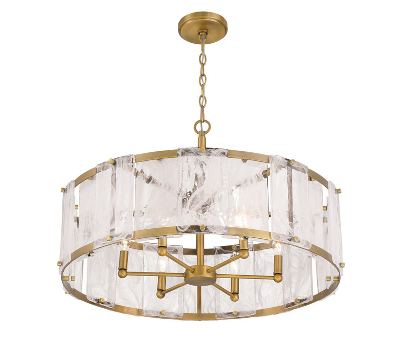 Minka-Lavery 3636-732 Six Light Pendant, Legacy Brass