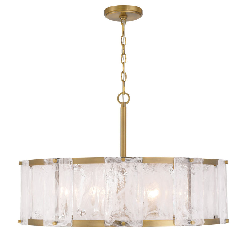 Minka-Lavery 3636-732 Six Light Pendant, Legacy Brass