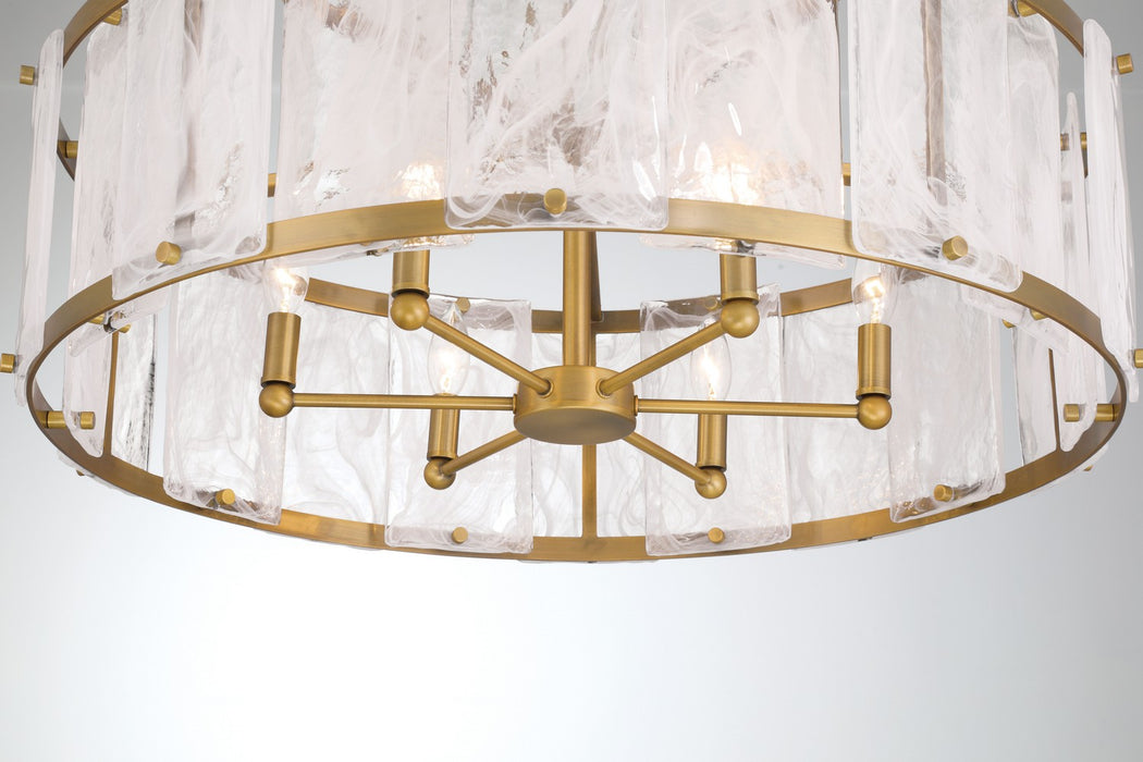 Minka-Lavery 3636-732 Six Light Pendant, Legacy Brass