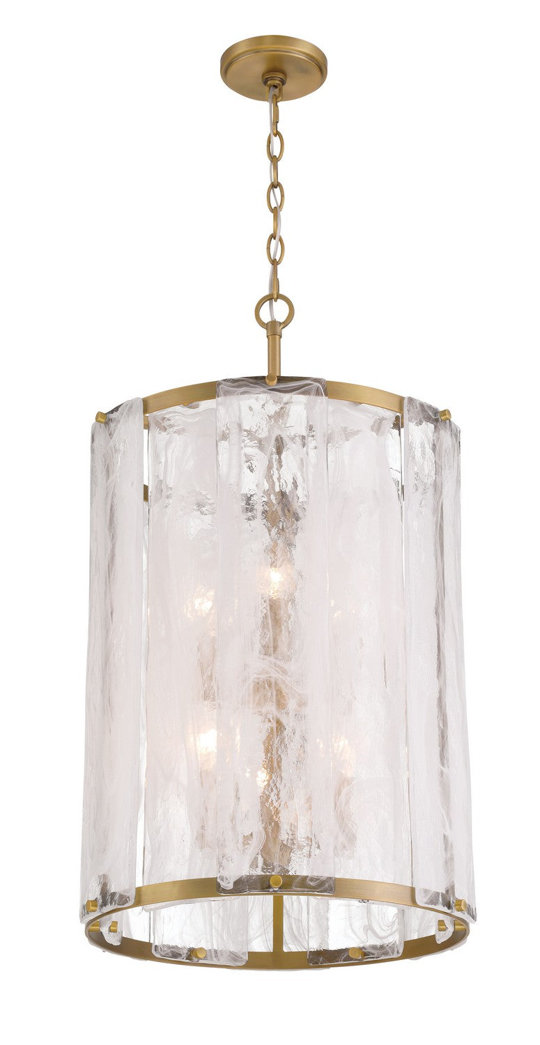 Minka-Lavery 3637-732 Six Light Pendant, Legacy Brass