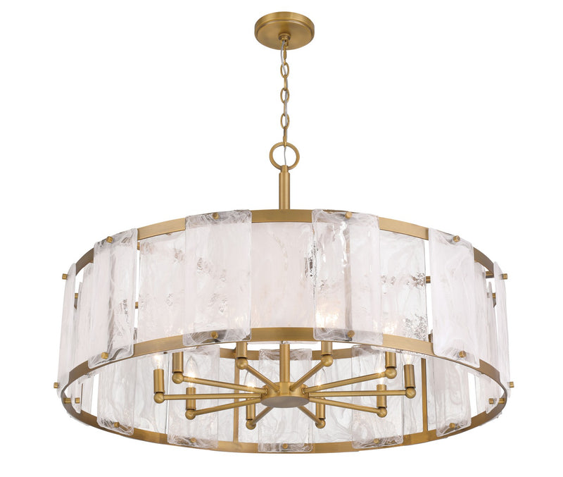Minka-Lavery 3638-732 Ten Light Pendant, Legacy Brass