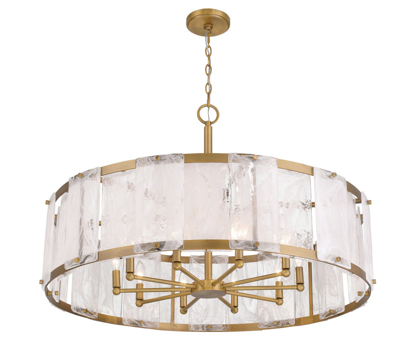 Minka-Lavery 3638-732 Ten Light Pendant, Legacy Brass
