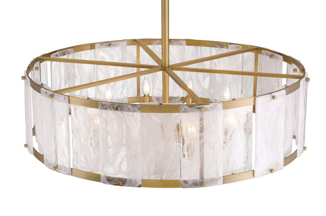 Minka-Lavery 3638-732 Ten Light Pendant, Legacy Brass