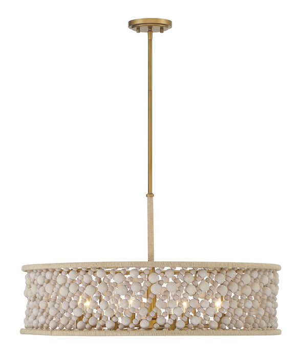 Minka-Lavery 3646-870 Eight Light Pendant, Legacy Brass (Painted)