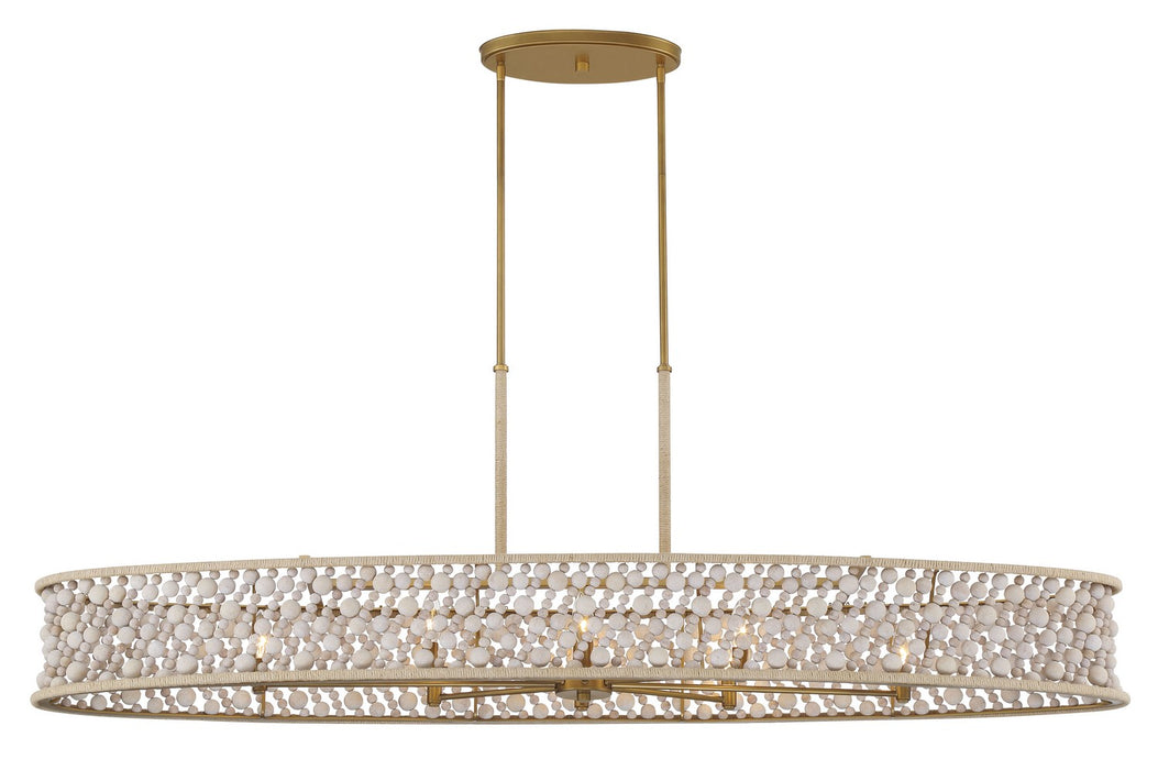 Minka-Lavery 3647-870 Eight Light Island Pendant, Legacy Brass (Painted)