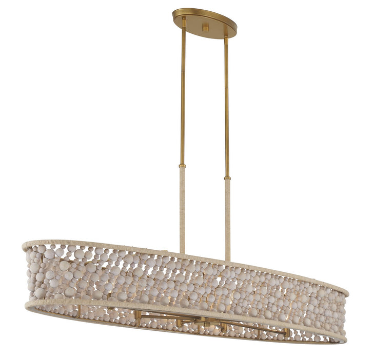 Minka-Lavery 3647-870 Eight Light Island Pendant, Legacy Brass (Painted)