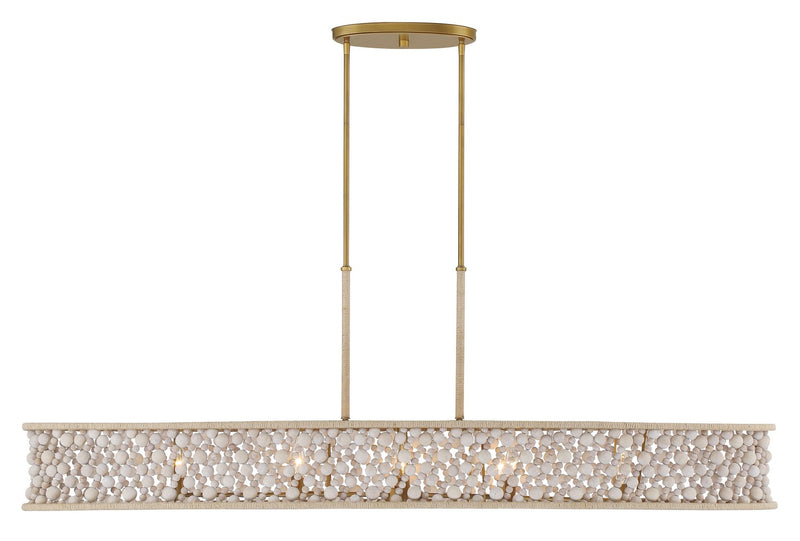 Minka-Lavery 3647-870 Eight Light Island Pendant, Legacy Brass (Painted)