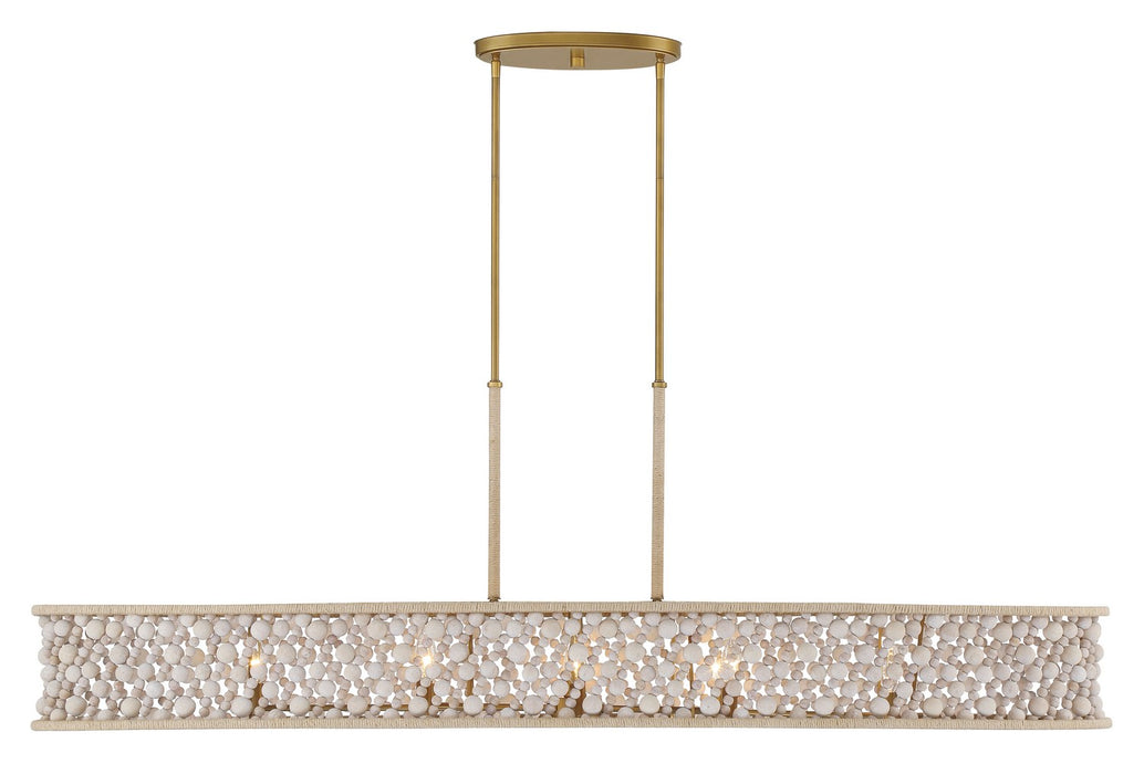 Minka-Lavery 3647-870 Eight Light Island Pendant, Legacy Brass (Painted)