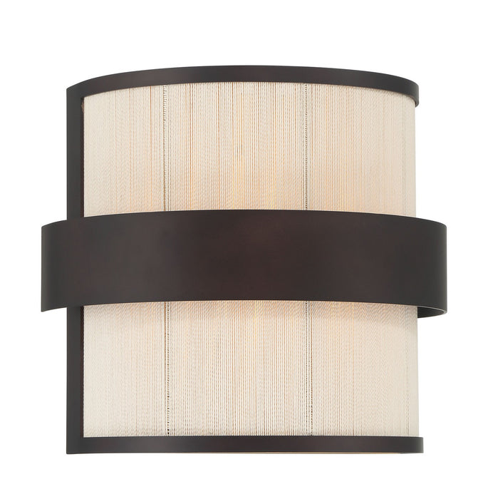 Minka-Lavery 3682-886 Two Light Wall Sconce, Legacy Brass (Painted) & Dark