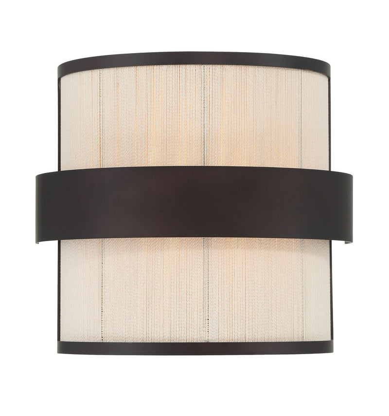 Minka-Lavery 3682-886 Two Light Wall Sconce, Legacy Brass (Painted) & Dark