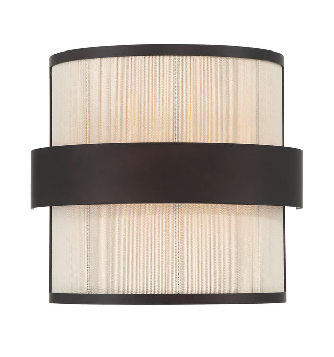 Minka-Lavery 3682-886 Two Light Wall Sconce, Legacy Brass (Painted) & Dark
