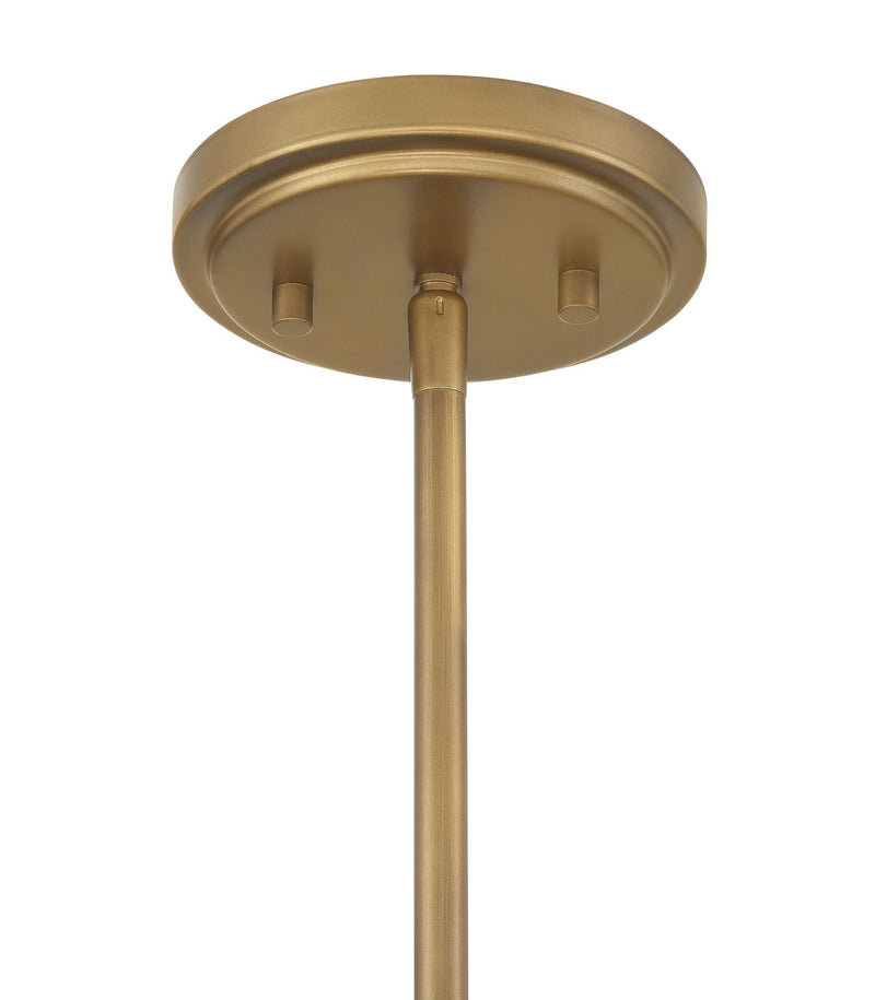 Minka-Lavery 3686-886 Six Light Pendant, Legacy Brass (Painted) & Dark