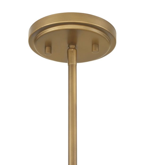 Minka-Lavery 3686-886 Six Light Pendant, Legacy Brass (Painted) & Dark