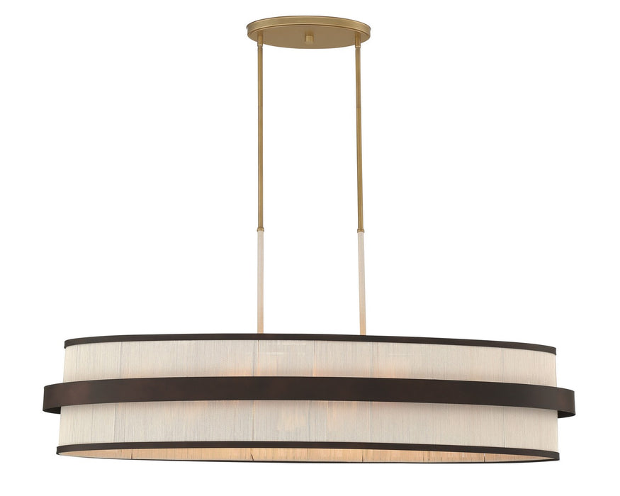 Minka-Lavery 3687-886 Eight Light Island Pendant, Legacy Brass (Painted) & Dark