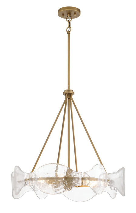 Minka-Lavery 3695-732 Six Light Pendant, Legacy Brass