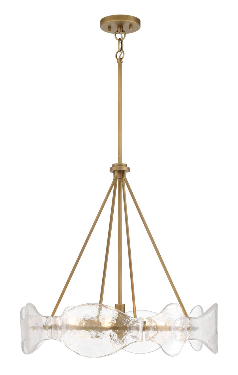 Minka-Lavery 3695-732 Six Light Pendant, Legacy Brass