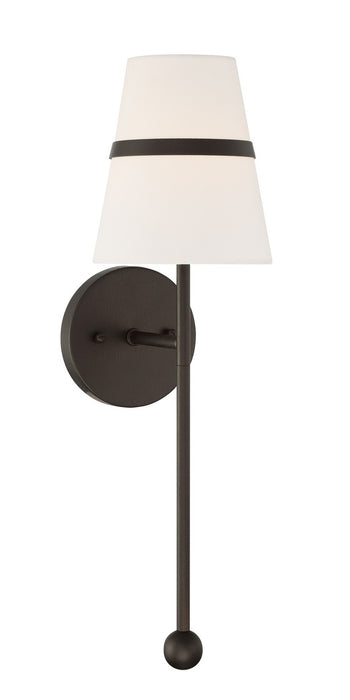 Minka-Lavery 3731-872 One Light Wall Sconce, Textured Dark Bronze