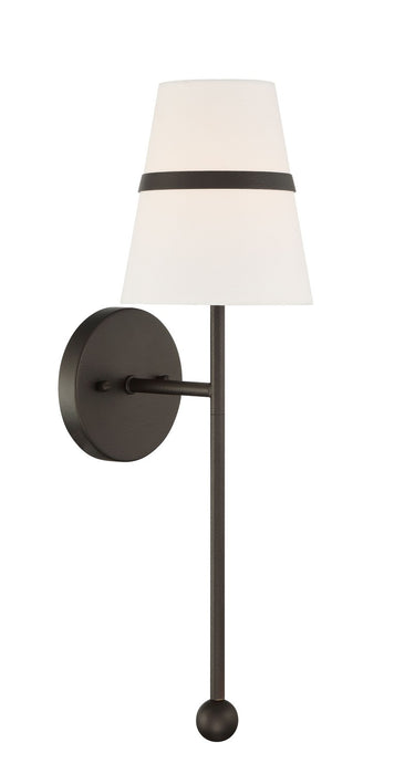 Minka-Lavery 3731-872 One Light Wall Sconce, Textured Dark Bronze