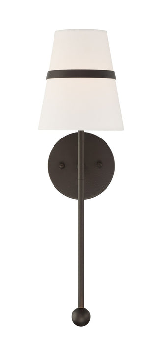 Minka-Lavery 3731-872 One Light Wall Sconce, Textured Dark Bronze