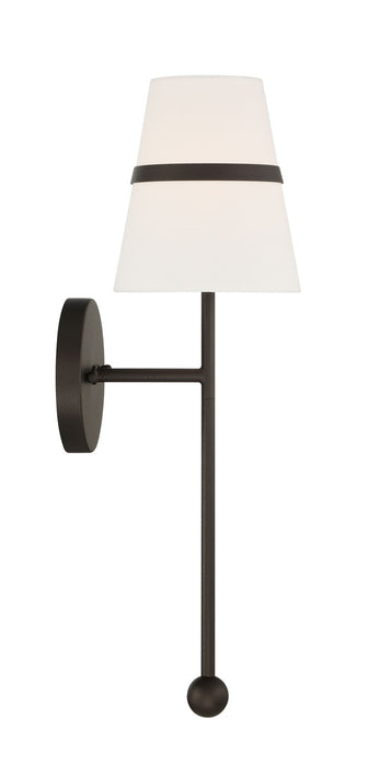 Minka-Lavery 3731-872 One Light Wall Sconce, Textured Dark Bronze