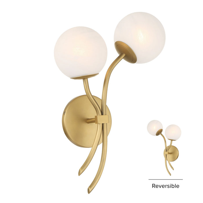 Minka-Lavery 3742-732 Two Light Wall Sconce, Legacy Brass