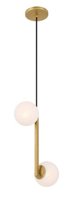 Minka-Lavery 3745-732 Two Light Pendant, Legacy Brass