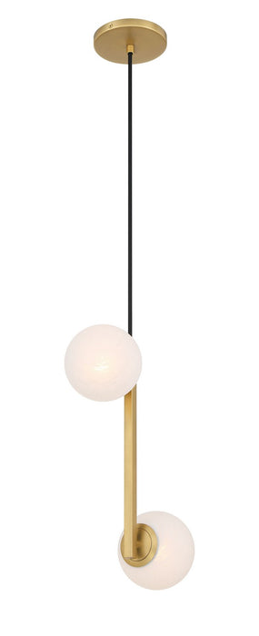 Minka-Lavery 3745-732 Two Light Pendant, Legacy Brass