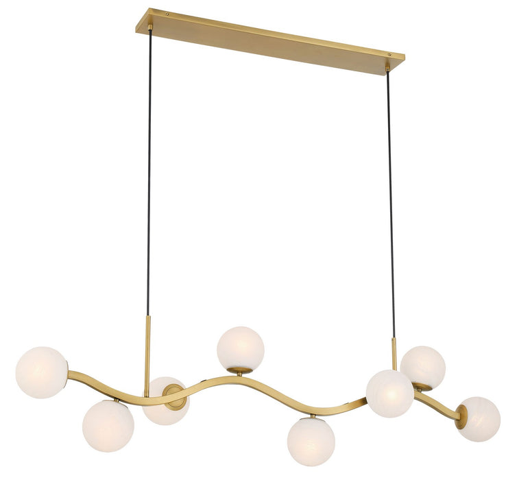 Minka-Lavery 3747-732 Eight Light Island Pendant, Legacy Brass