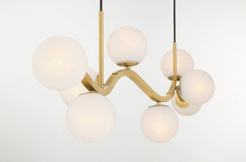 Minka-Lavery 3747-732 Eight Light Island Pendant, Legacy Brass