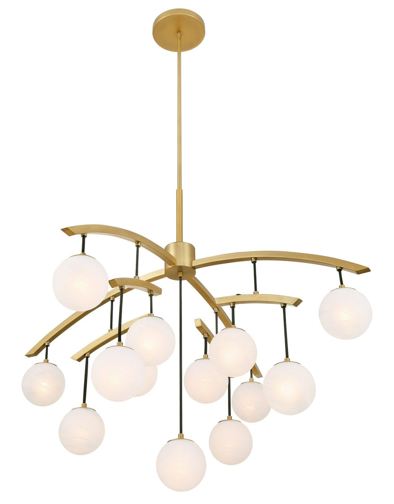 Minka-Lavery 3748-732 13 Light Chandelier, Legacy Brass