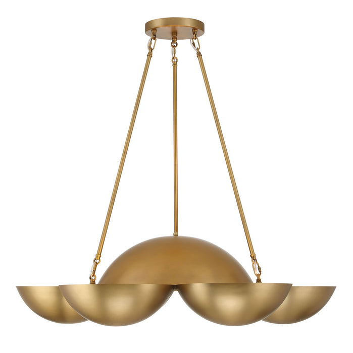 Minka-Lavery 3756-732 Six Light Chandelier, Legacy Brass