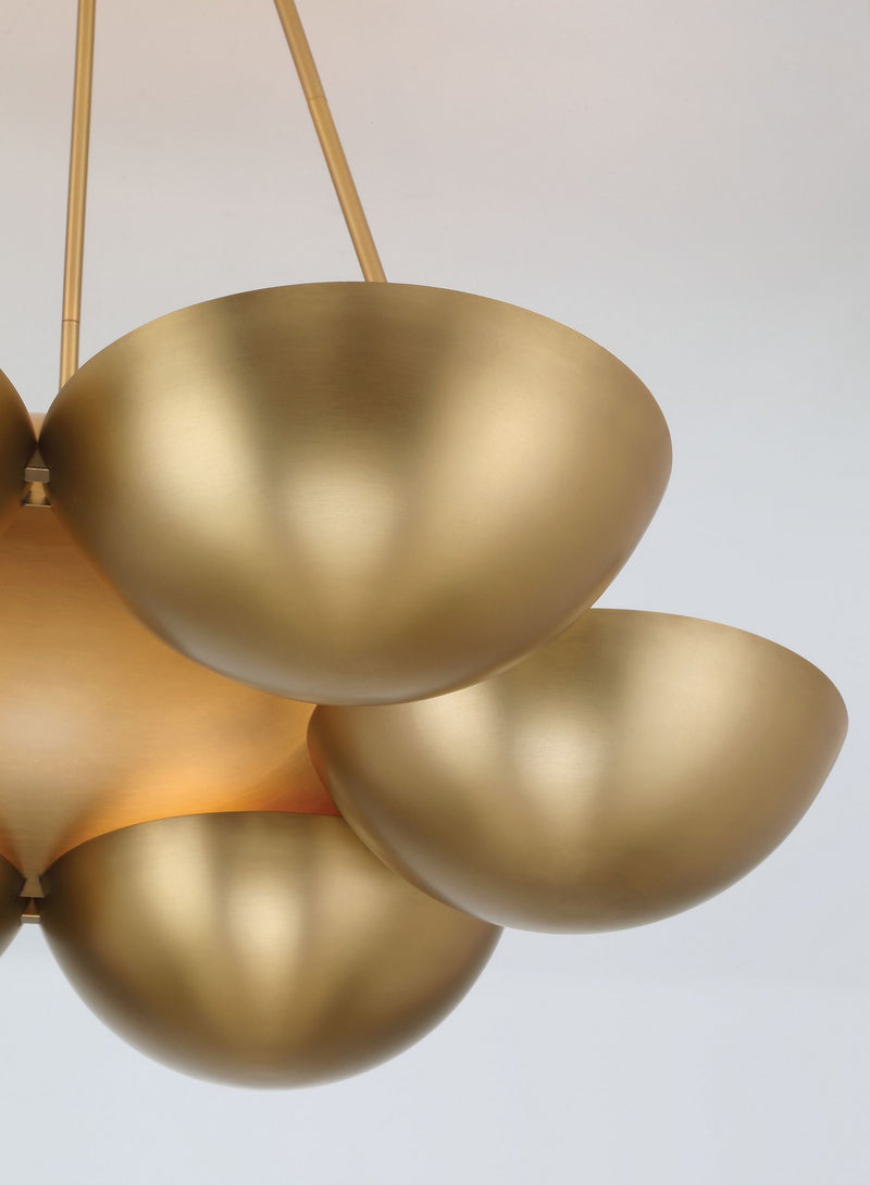 Minka-Lavery 3756-732 Six Light Chandelier, Legacy Brass