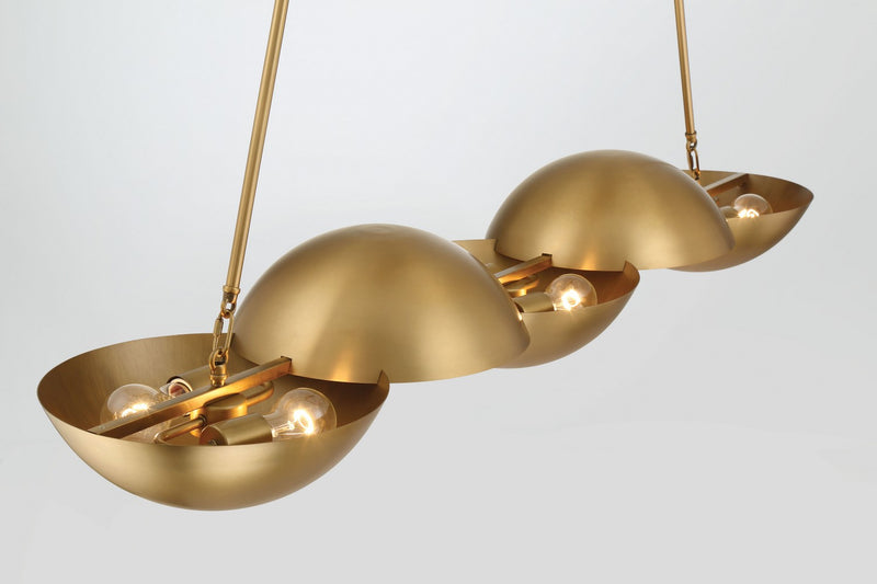 Minka-Lavery 3757-732 Six Light Island Pendant, Legacy Brass