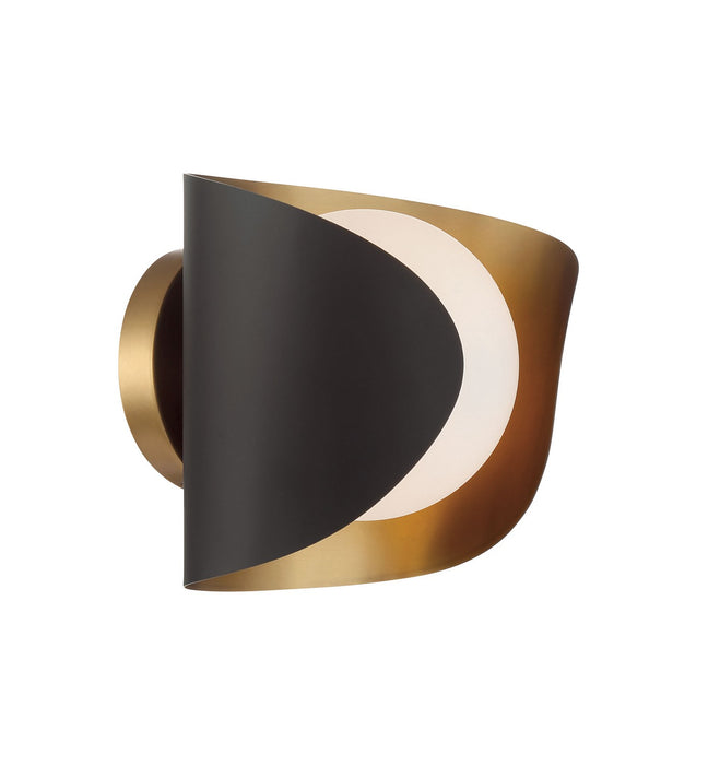 Minka-Lavery 3771-855 One Light Vanity, Legacy Brass & Dark Bronze