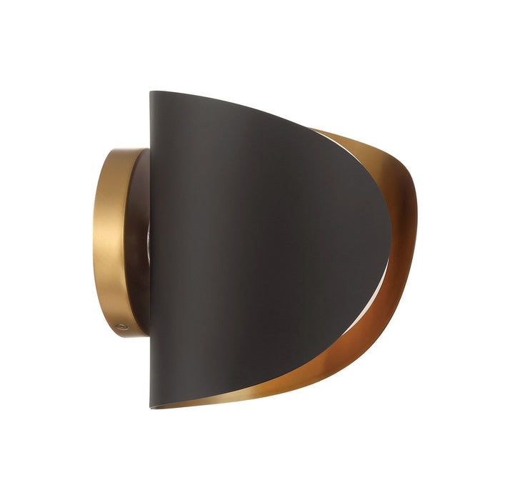 Minka-Lavery 3771-855 One Light Vanity, Legacy Brass & Dark Bronze