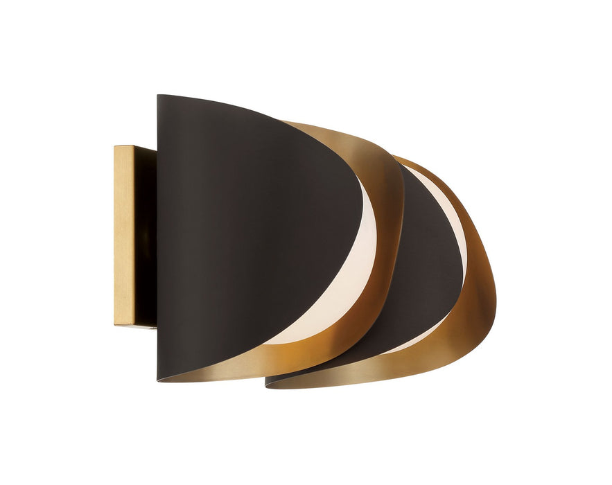Minka-Lavery 3772-855 Two Light Vanity, Legacy Brass & Dark Bronze