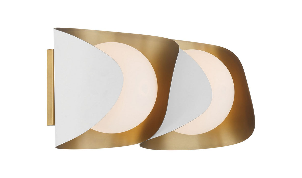 Minka-Lavery 3772-893 Two Light Vanity, Sand White