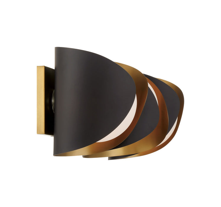 Minka-Lavery 3773-855 Three Light Vanity, Legacy Brass & Dark Bronze