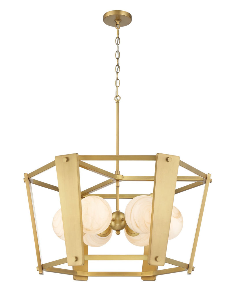 Minka-Lavery 3786-732 Six Light Pendant, Legacy Brass