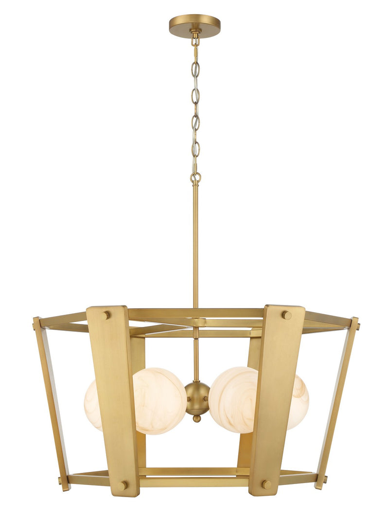 Minka-Lavery 3786-732 Six Light Pendant, Legacy Brass